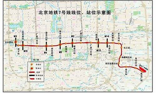 北京地铁7号线站点线路图_北京地铁9号线