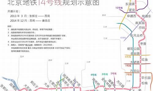 北京地铁14号线路图_北京地铁14号线路图最新版