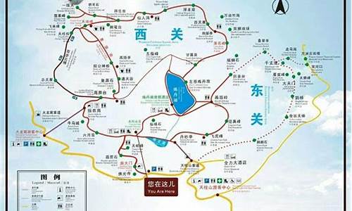 天柱山一日游路线图_天柱山一日游路线图片