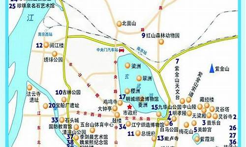 南京景点地图分布图_南京景点地图分布图高清